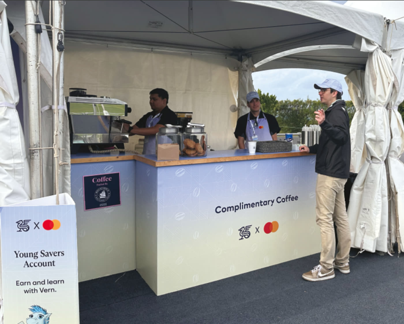 Complimentary coffee