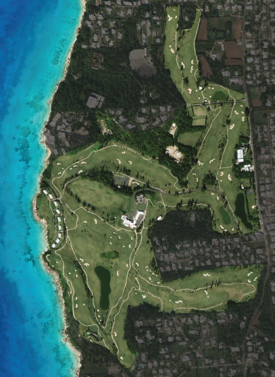 Aerial map of the championship course